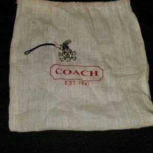 Coach phone charm